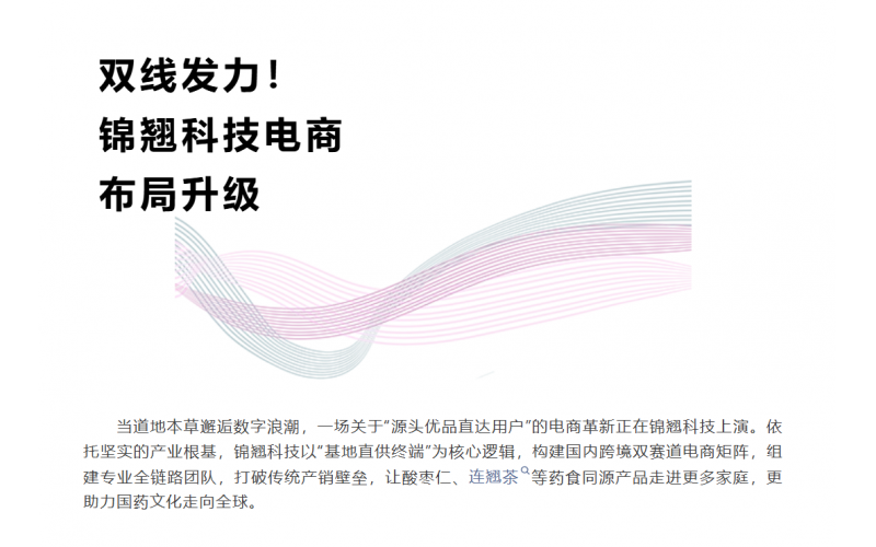 線上深耕+線下破局！錦翹科技電商戰略升級正當時